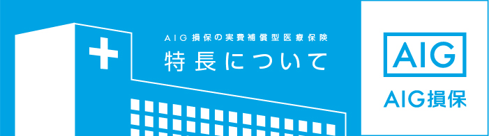 AIG損保の実費補償型医療保険 特長について